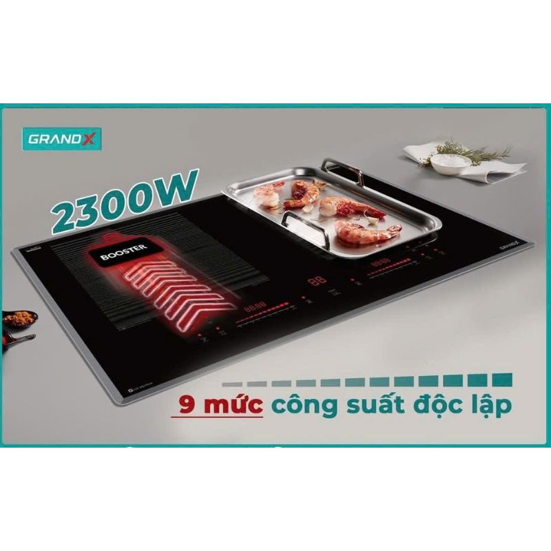 Công suất bếp từ Grandx GX IP659SE Công suất bếp từ Grandx GX IP659SE