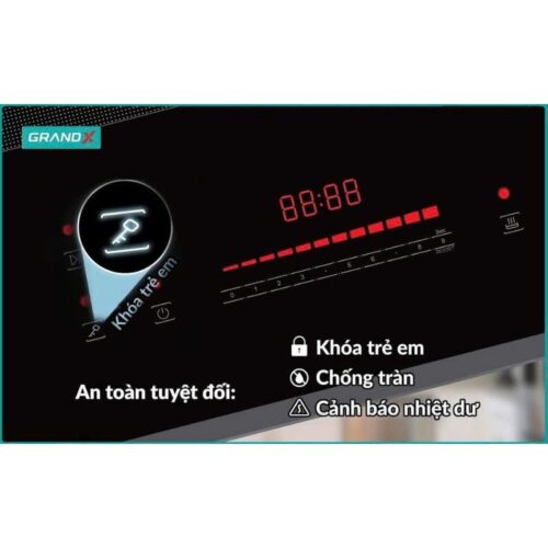 Bếp từ Grandx GX IP659SE 3 Điều khiển bếp từ Grandx GX IP659SE