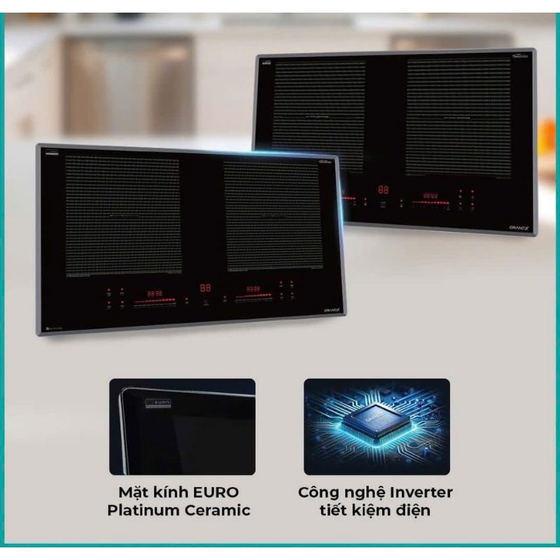 Mặt bếp từ Grandx GX IH658SE Mặt bếp từ Grandx GX IH658SE