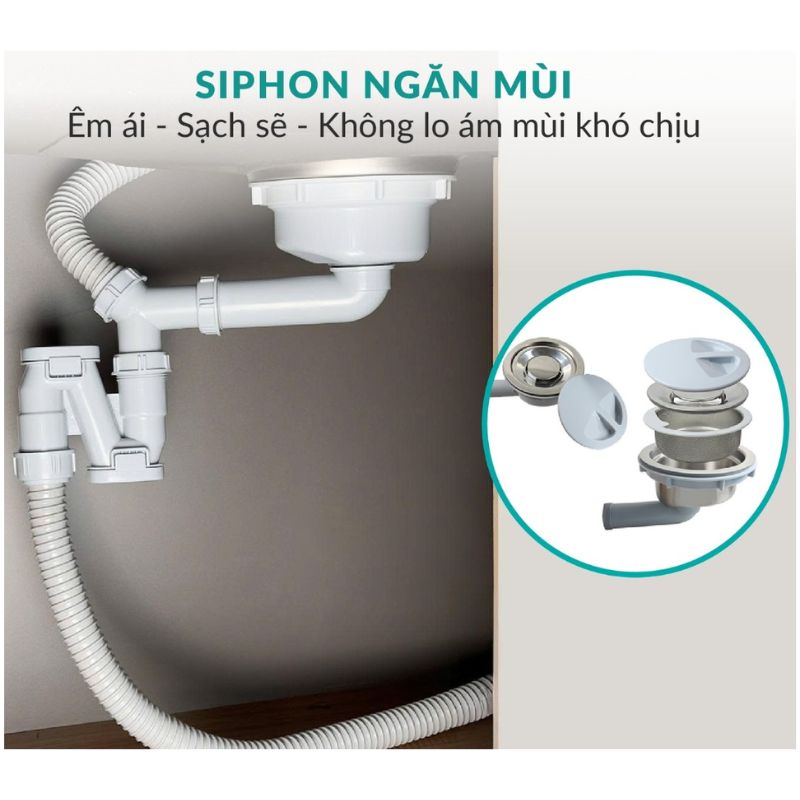 Siphon chậu rửa bát Grandx GX7848JP Siphon chậu rửa bát Grandx GX7848JP