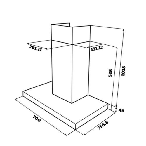 Máy hút mùi áp tường GrandX GX H70C68B 3 kich thuoc may hut mui ap tuong grandx gx h70c68b